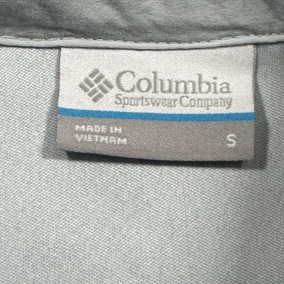 Columbia Jacket Women’s Sz.S Blue White Cozy Camper Full Zip Triangles Fleece - Picture 3 of 9
